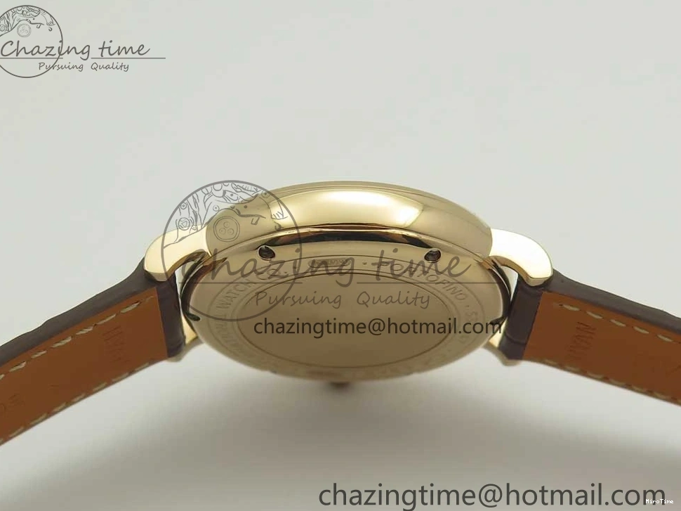 MIROTIME 0428 SportInspired Portofino IW458101 RG MK 1:1 Best Edition Gray Dial On Brown Leather Strap MIYOTA 7165